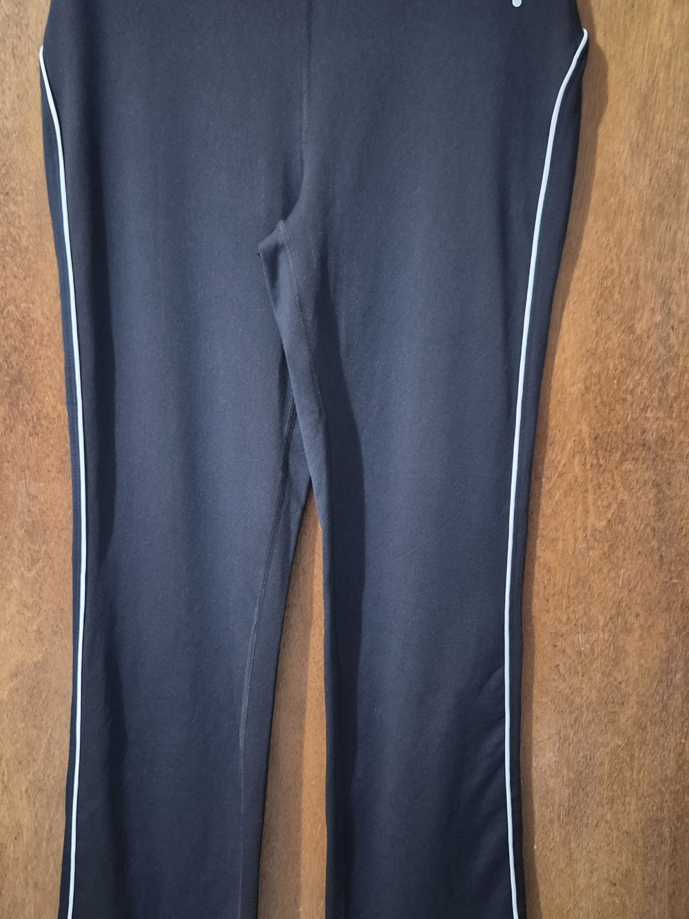 FILA Black Kids Sweatpants with White Side Piping